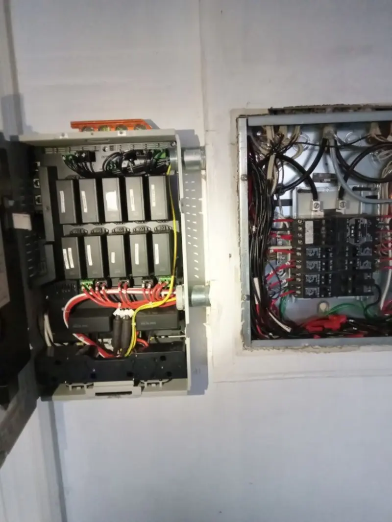 Electrical panel upgrade completed for Indoor Lighting Installation in Granville